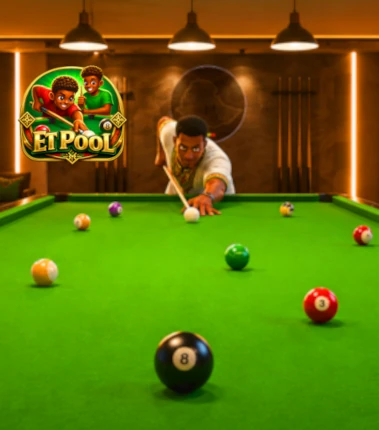 Ethiopian Straight Pool Mobile Game Banner Android and iOS the first ethiopian pool game